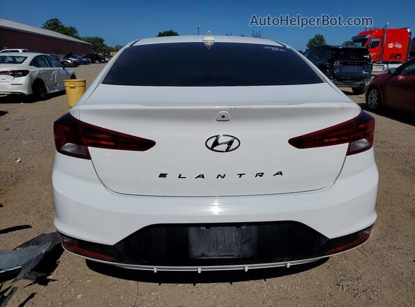 KMHD84LF7LU037203 2020 HYUNDAI ELANTRA White უკანა ხედი