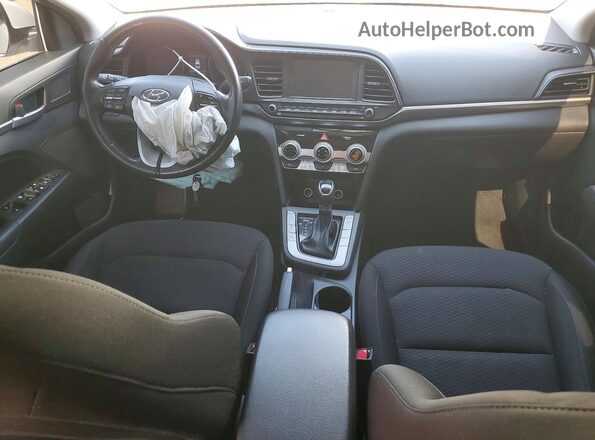 KMHD84LF7LU037203 2020 HYUNDAI ELANTRA White წინა პანელის ხედი