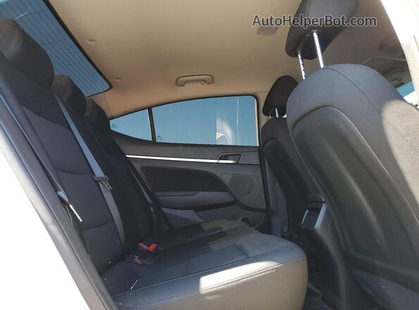 KMHD84LF7LU037203 2020 HYUNDAI ELANTRA White უკანა სავარძლების ხედი