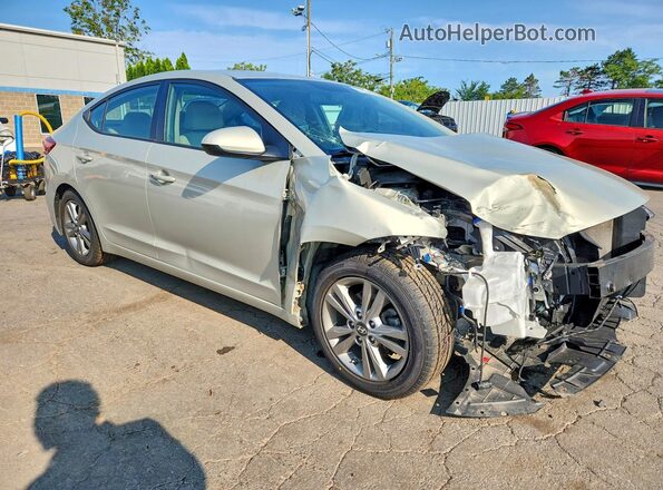 KMHD84LF8JU495040 2018 HYUNDAI ELANTRA Beige Front right