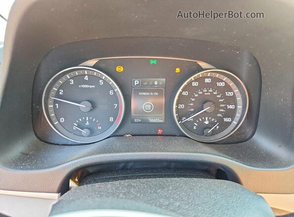 KMHD84LF8JU495040 2018 HYUNDAI ELANTRA Beige Instrument cluster view