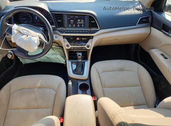 KMHD84LF8JU495040 2018 HYUNDAI ELANTRA Beige Dashboard view