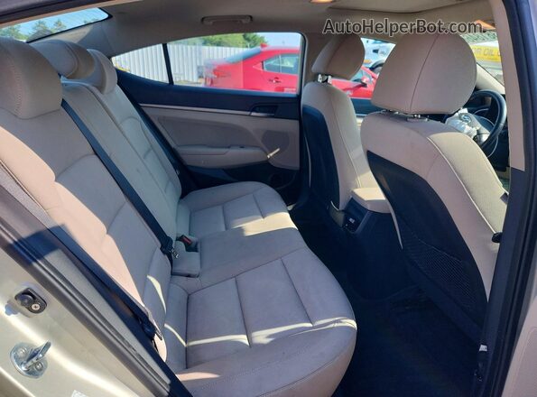 KMHD84LF8JU495040 2018 HYUNDAI ELANTRA Beige Rear seats view