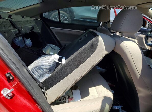 KMHD84LF8KU772657 2019 HYUNDAI ELANTRA Red Vista de los asientos traseros