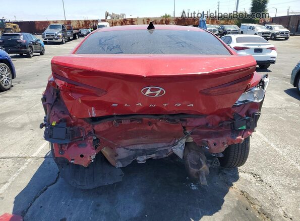 KMHD84LF8KU772657 2019 HYUNDAI ELANTRA Red Vista trasera
