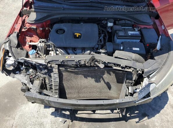 KMHD84LF8KU772657 2019 HYUNDAI ELANTRA Red Vista interior trasera