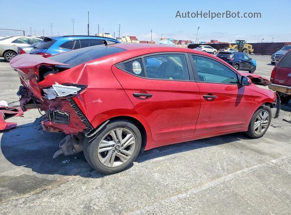 KMHD84LF8KU772657 2019 HYUNDAI ELANTRA Red Trasero derecho