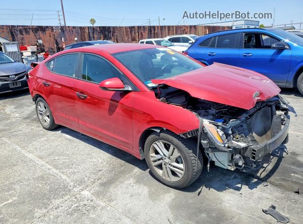 KMHD84LF8KU772657 2019 HYUNDAI ELANTRA Red Delantero derecho