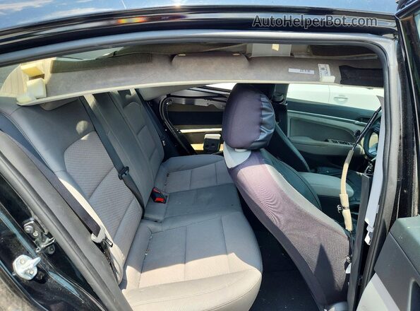 KMHD84LF8KU854971 2019 HYUNDAI ELANTRA Black Հետևի նստատեղերի տեսք