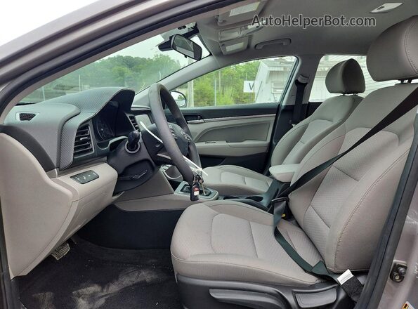 KMHD84LF8LU026498 2020 HYUNDAI ELANTRA Gray Vista interior delantera