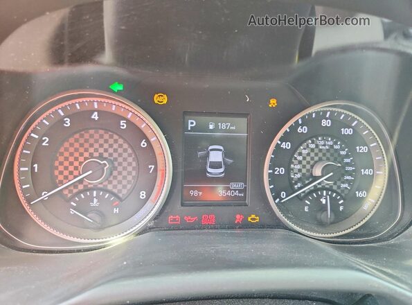 KMHD84LF8LU107260 2020 HYUNDAI ELANTRA Gray Սարքավորումների վահանակի տեսք
