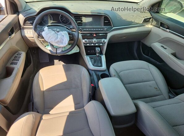 KMHD84LF8LU107260 2020 HYUNDAI ELANTRA Gray Առջևի վահանակի տեսք