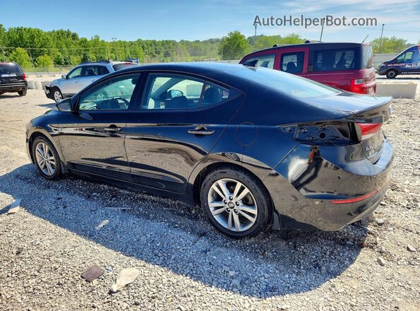 KMHD84LF9JU562938 2018 HYUNDAI ELANTRA Blue Հետևի ձախ