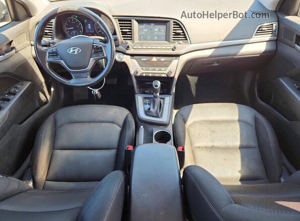 KMHD84LF9JU562938 2018 HYUNDAI ELANTRA Blue Առջևի վահանակի տեսք