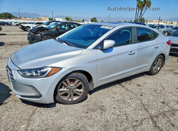 KMHD84LF9JU609563 2018 HYUNDAI ELANTRA Silver უკანა მარცხენა