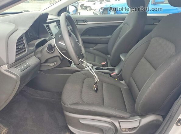 KMHD84LF9KU762834 2019 HYUNDAI ELANTRA Silver Front interior view