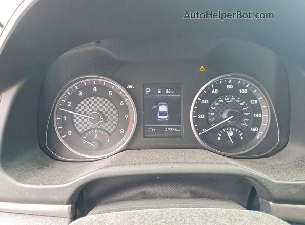 KMHD84LF9KU762834 2019 HYUNDAI ELANTRA Silver Instrument cluster view
