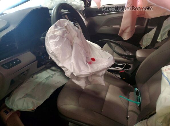 KMHD84LF9LU060899 2020 HYUNDAI ELANTRA Black Вид салону спереду