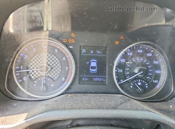 KMHD84LF9LU105419 2020 HYUNDAI ELANTRA Silver Widok zestawu wskaźników