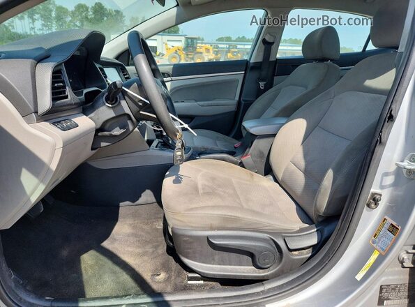 KMHD84LF9LU105419 2020 HYUNDAI ELANTRA Silver Widok wnętrza z przodu