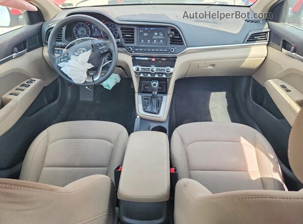 KMHD84LF9LU895921 2020 HYUNDAI ELANTRA Maroon წინა პანელის ხედი