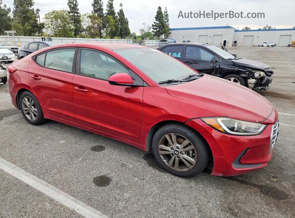 KMHD84LFXHU188561 2017 HYUNDAI ELANTRA Red Przód prawy