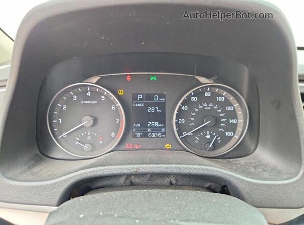 KMHD84LFXHU188561 2017 HYUNDAI ELANTRA Red Widok zestawu wskaźników