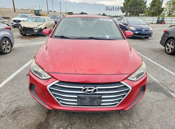 KMHD84LFXHU188561 2017 HYUNDAI ELANTRA Red Widok z przodu