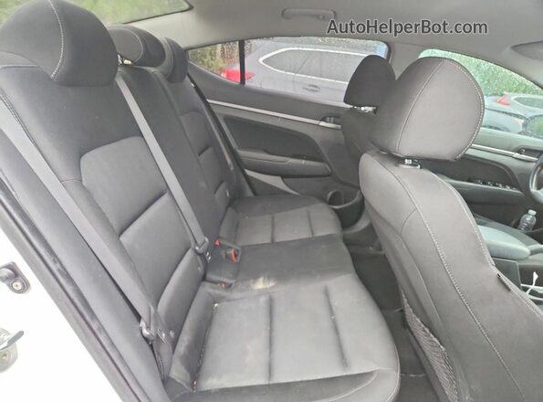 KMHD84LFXHU271813 2017 HYUNDAI ELANTRA White Rear seats view
