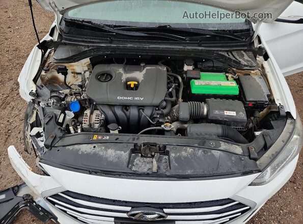 KMHD84LFXHU271813 2017 HYUNDAI ELANTRA White Rear interior view