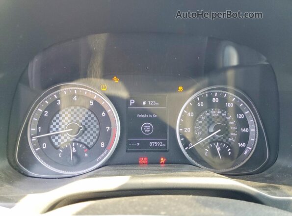 KMHD84LFXKU846225 2019 HYUNDAI ELANTRA Silver Вид щитка приладів