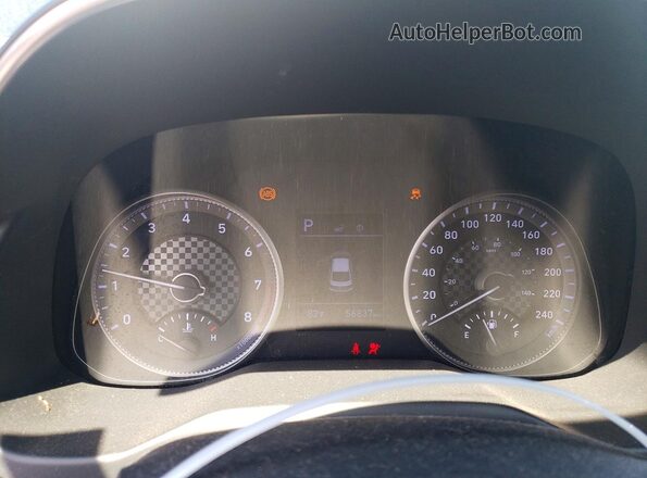 KMHD84LFXLU018970 2020 HYUNDAI ELANTRA Black Սարքավորումների վահանակի տեսք