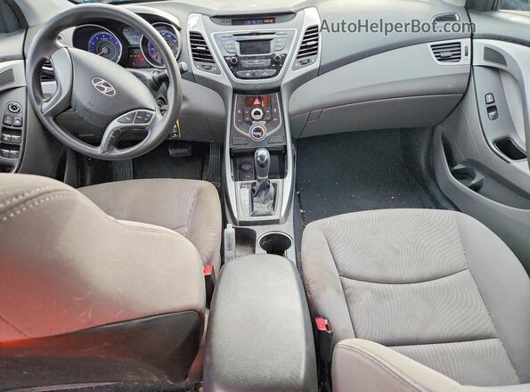KMHDH4AE2GU492718 2016 HYUNDAI ELANTRA Blue წინა პანელის ხედი
