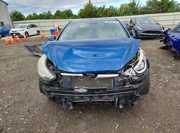 KMHDH4AE2GU492718 2016 HYUNDAI ELANTRA Blue წინა ხედი
