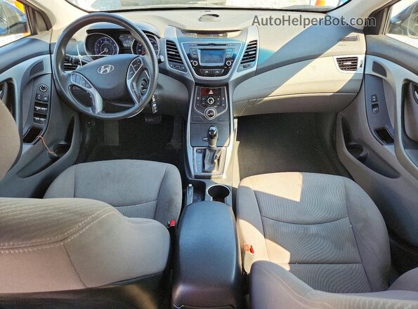 KMHDH4AE2GU518170 2016 HYUNDAI ELANTRA Blue Dashboard view