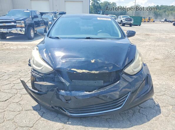 KMHDH4AE3GU530134 2016 HYUNDAI ELANTRA Black Դիմացի տեսք