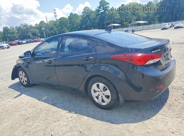 KMHDH4AE3GU530134 2016 HYUNDAI ELANTRA Black Հետևի ձախ