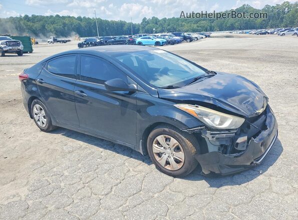 KMHDH4AE3GU530134 2016 HYUNDAI ELANTRA Black Առջևի աջ