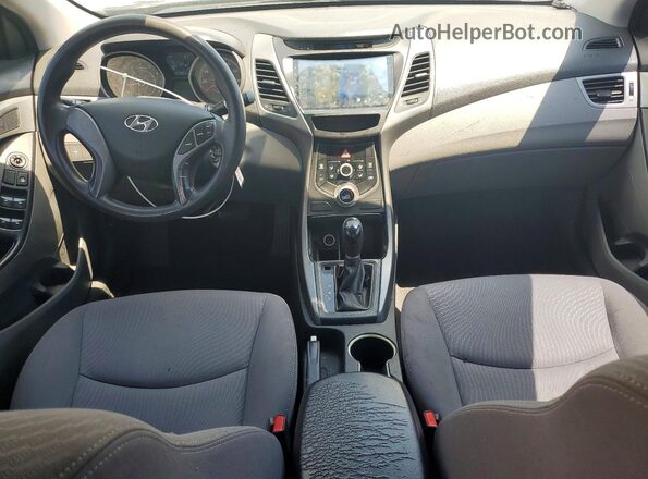 KMHDH4AE3GU530134 2016 HYUNDAI ELANTRA Black Առջևի վահանակի տեսք