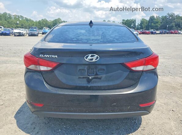 KMHDH4AE3GU530134 2016 HYUNDAI ELANTRA Black Հետևի տեսք