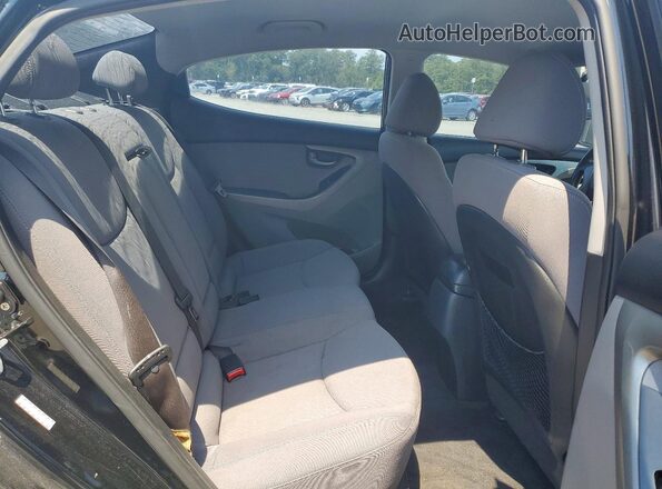 KMHDH4AE3GU530134 2016 HYUNDAI ELANTRA Black Հետևի նստատեղերի տեսք