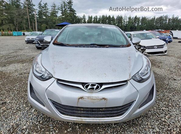 KMHDH4AE4GU530918 2016 HYUNDAI ELANTRA Silver Widok z przodu