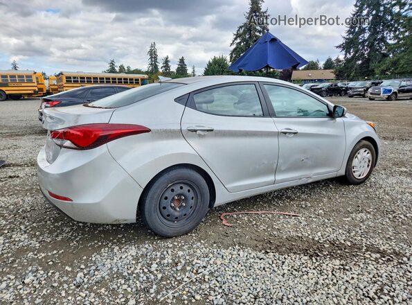 KMHDH4AE4GU530918 2016 HYUNDAI ELANTRA Silver Tył prawy