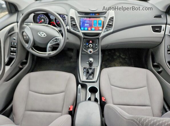 KMHDH4AE4GU530918 2016 HYUNDAI ELANTRA Silver Widok deski rozdzielczej