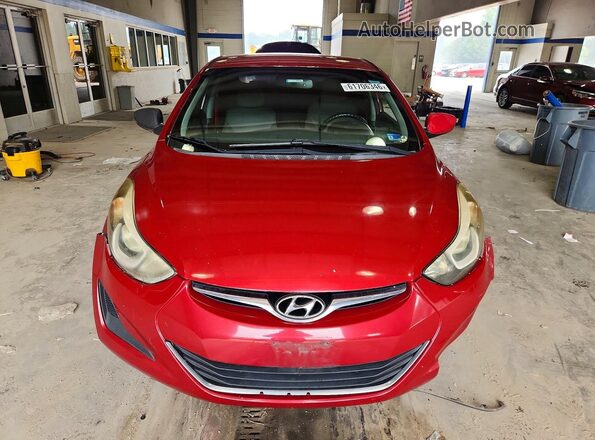 KMHDH4AE4GU652260 2016 HYUNDAI ELANTRA Red წინა ხედი