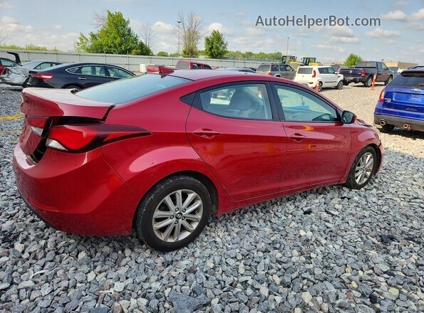 KMHDH4AE5GU544455 2016 HYUNDAI ELANTRA Red Հետևի աջ