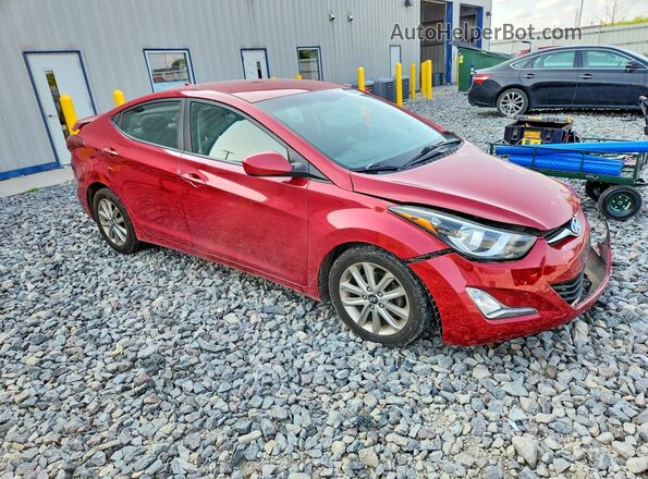 KMHDH4AE5GU544455 2016 HYUNDAI ELANTRA Red Առջևի աջ