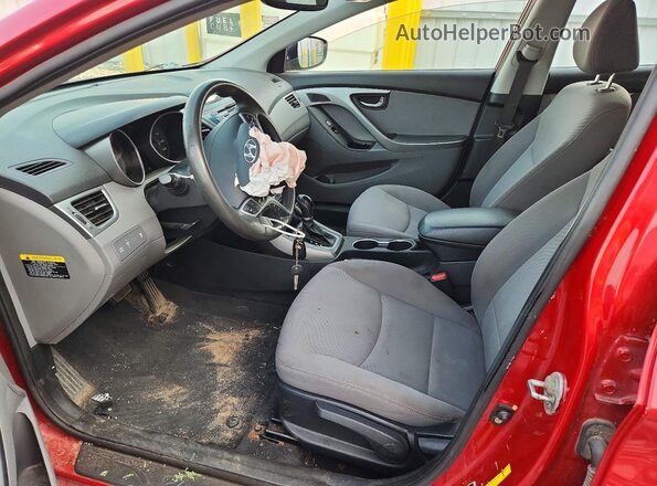 KMHDH4AE5GU544455 2016 HYUNDAI ELANTRA Red Սալոնի դիմացի տեսք