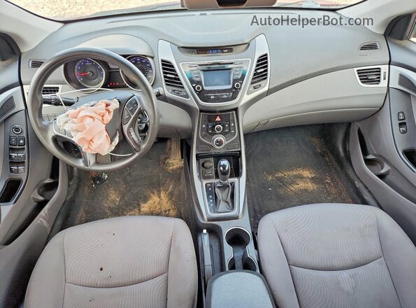 KMHDH4AE5GU544455 2016 HYUNDAI ELANTRA Red Առջևի վահանակի տեսք