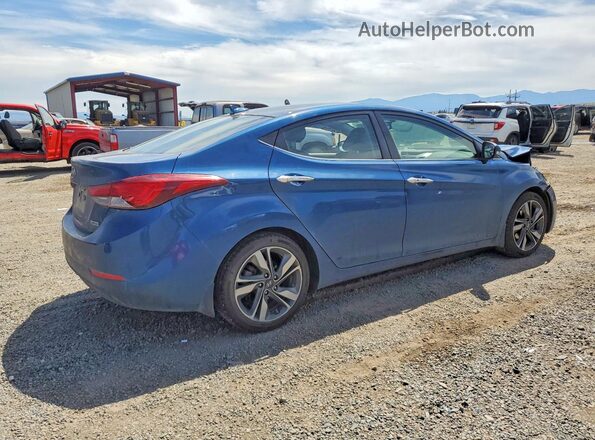 KMHDH4AE5GU599875 2016 HYUNDAI ELANTRA Blue Tył prawy